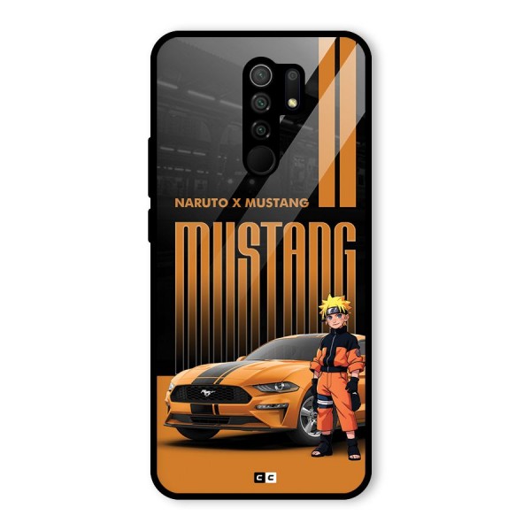 Vintage Car Boy Glass Back Case for Redmi 9 Prime