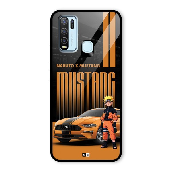 Vintage Car Boy Glass Back Case for Vivo Y30