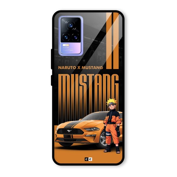 Vintage Car Boy Glass Back Case for Vivo Y73