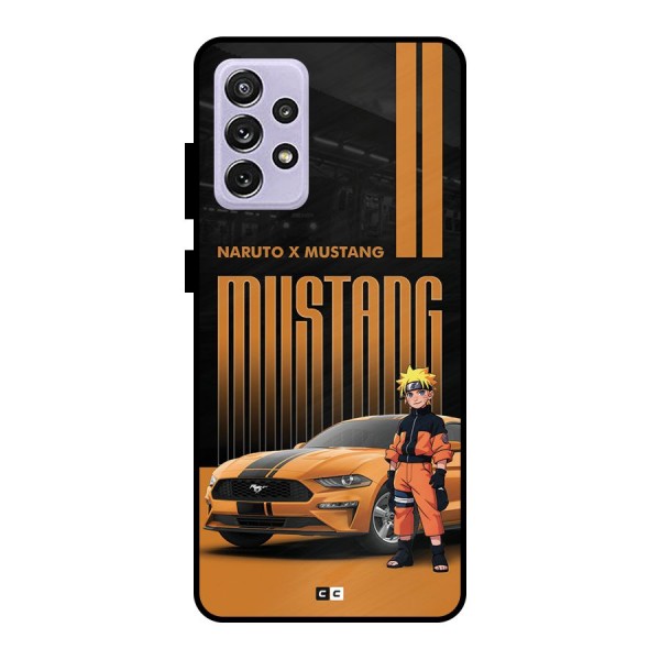 Vintage Car Boy Metal Back Case for Galaxy A72