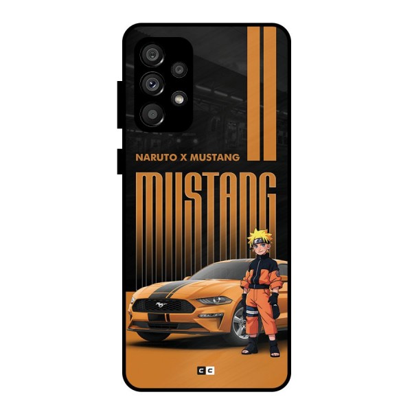 Vintage Car Boy Metal Back Case for Galaxy A73 5G