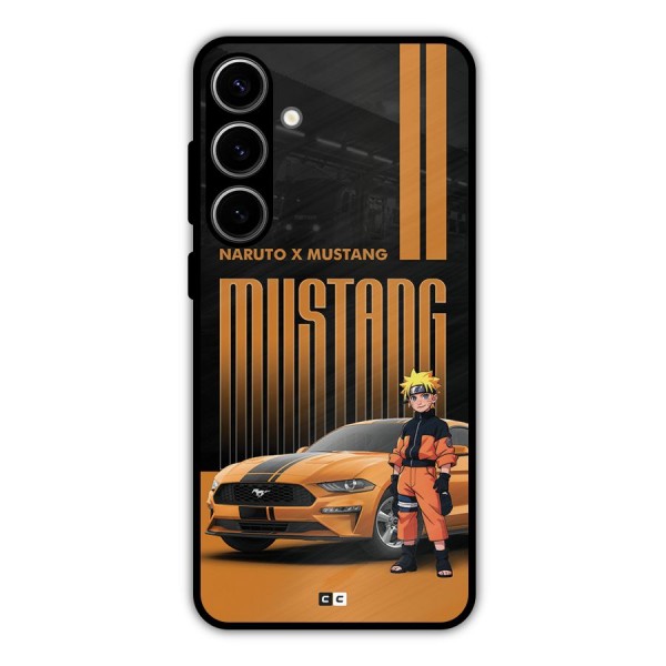 Vintage Car Boy Metal Back Case for Galaxy S24 Plus
