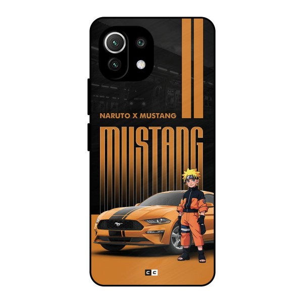 Vintage Car Boy Metal Back Case for Mi 11 Lite NE 5G