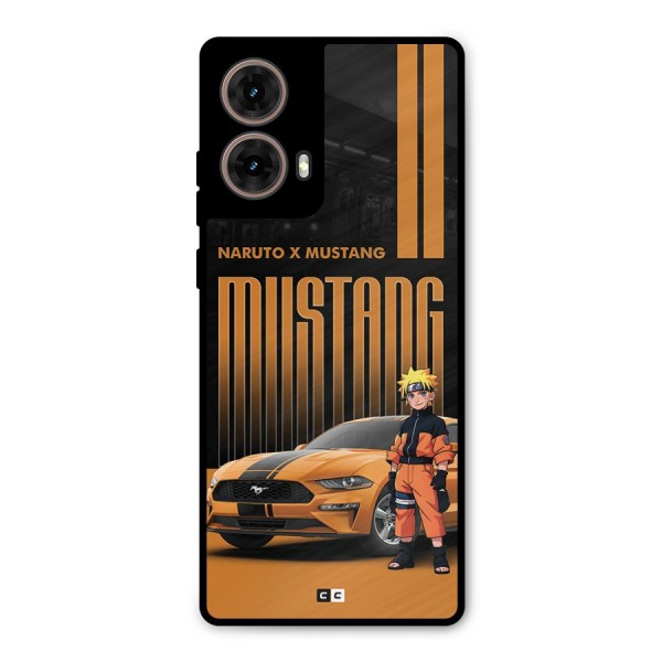 Vintage Car Boy Metal Back Case for Moto G85