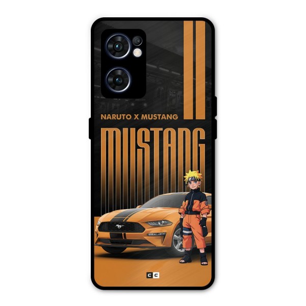 Vintage Car Boy Metal Back Case for Oppo Reno7 5G