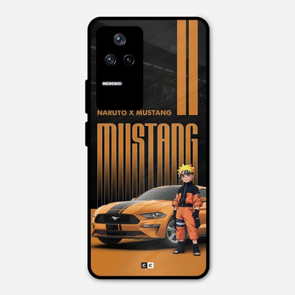 Vintage Car Boy Metal Back Case for Poco F4 5G
