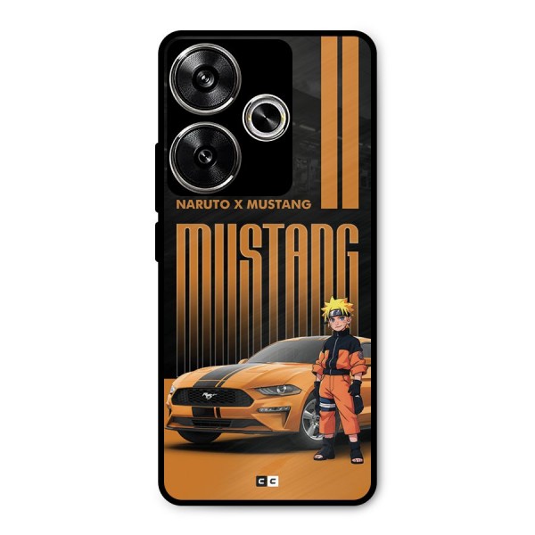 Vintage Car Boy Metal Back Case for Poco F6