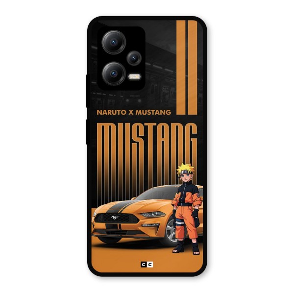 Vintage Car Boy Metal Back Case for Poco X5