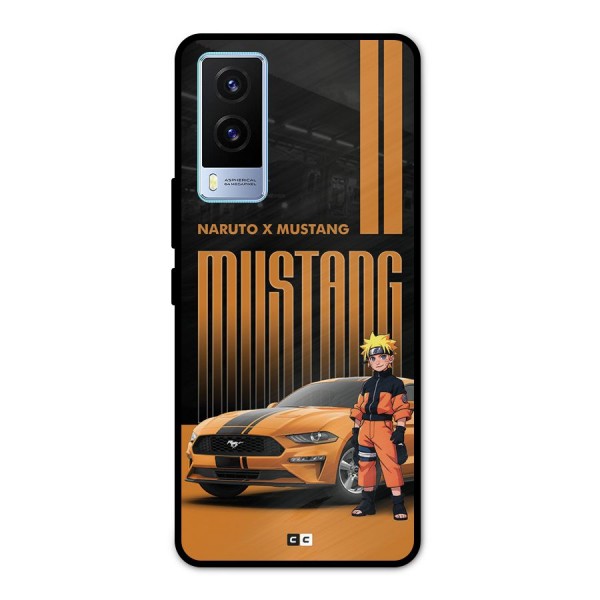 Vintage Car Boy Metal Back Case for Vivo V21e 5G