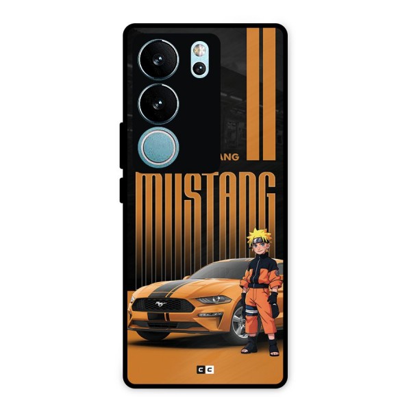 Vintage Car Boy Metal Back Case for Vivo V29