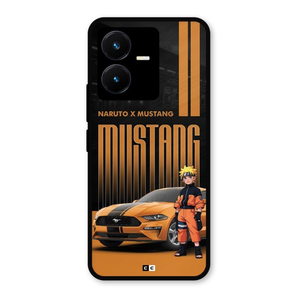 Vintage Car Boy Metal Back Case for Vivo Y22