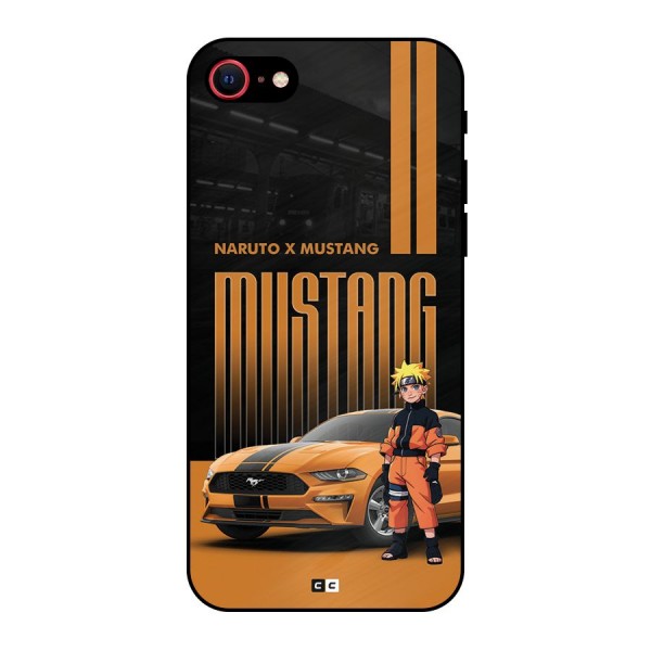 Vintage Car Boy Metal Back Case for iPhone SE 2022