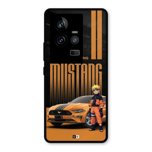 Vintage Car Boy Metal Back Case for iQOO 11 5G