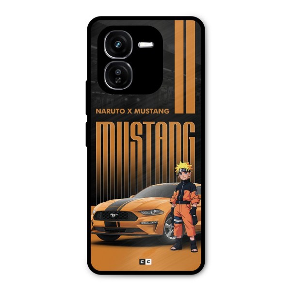 Vintage Car Boy Metal Back Case for iQOO Z9x