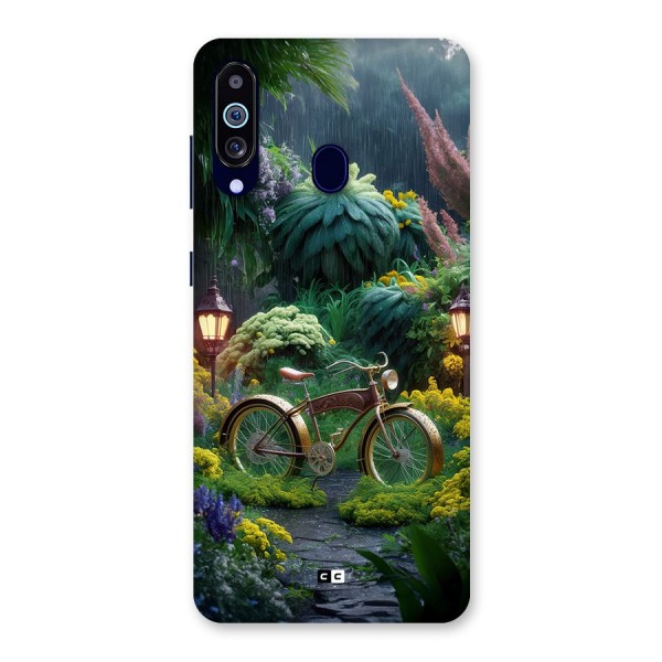 Vintage Cycle In Garden Back Case for Galaxy A60