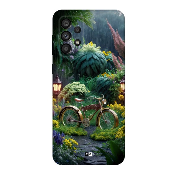 Vintage Cycle In Garden Back Case for Galaxy A73 5G