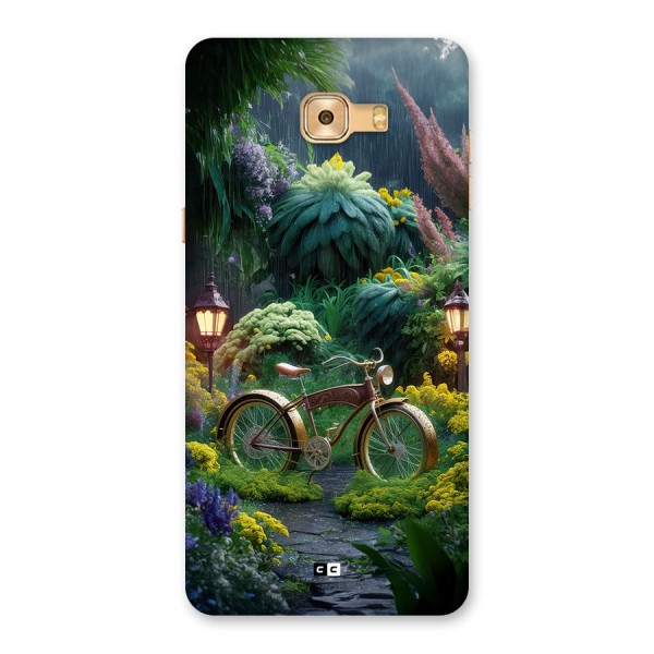 Vintage Cycle In Garden Back Case for Galaxy C9 Pro