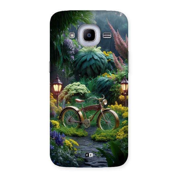 Vintage Cycle In Garden Back Case for Galaxy J2 2016