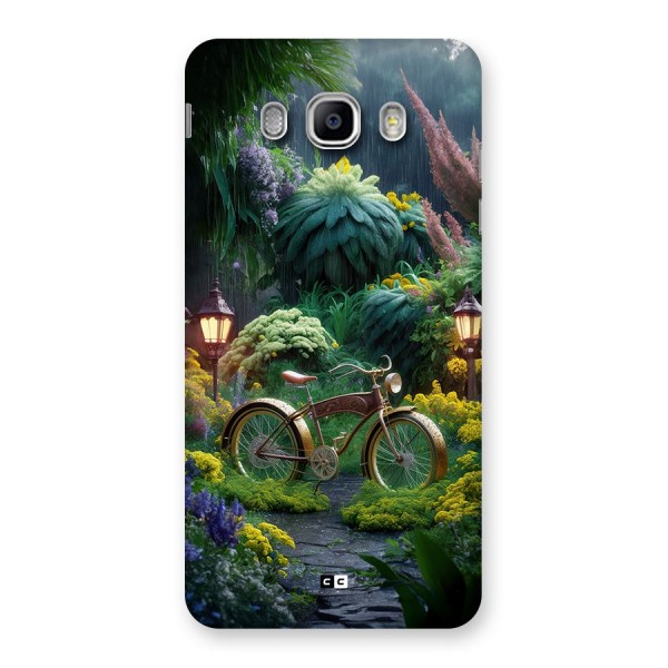Vintage Cycle In Garden Back Case for Galaxy J5 2016