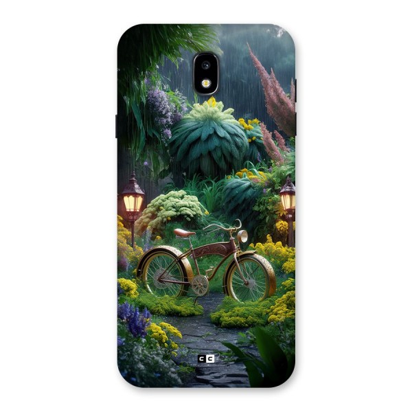 Vintage Cycle In Garden Back Case for Galaxy J7 Pro