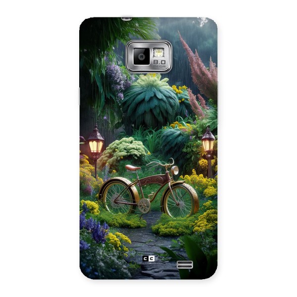 Vintage Cycle In Garden Back Case for Galaxy S2