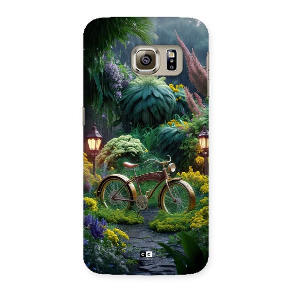 Vintage Cycle In Garden Back Case for Galaxy S6 Edge Plus