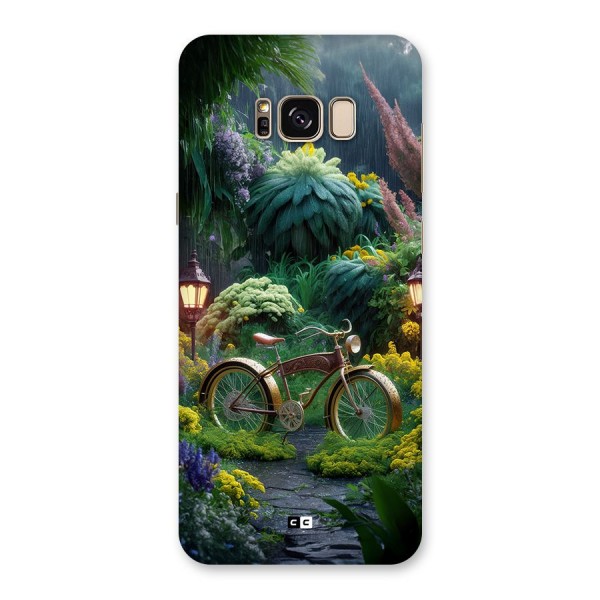 Vintage Cycle In Garden Back Case for Galaxy S8 Plus