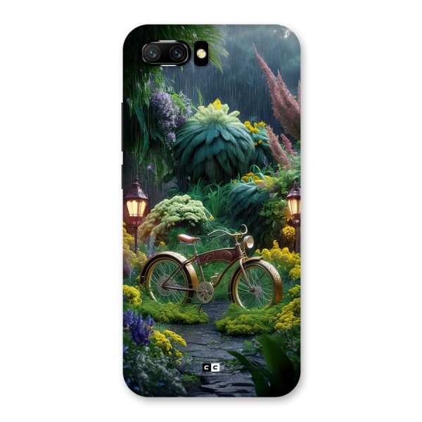 Vintage Cycle In Garden Back Case for Honor 10