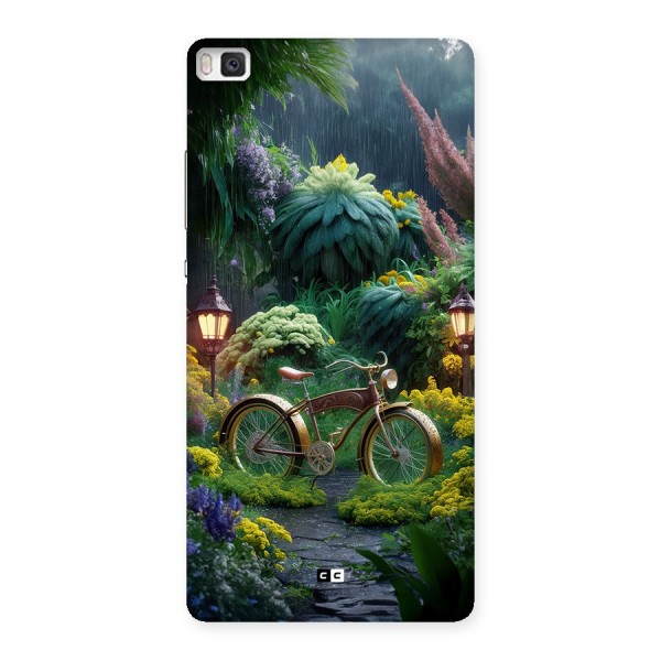 Vintage Cycle In Garden Back Case for Huawei P8