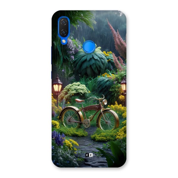Vintage Cycle In Garden Back Case for Huawei P Smart Plus
