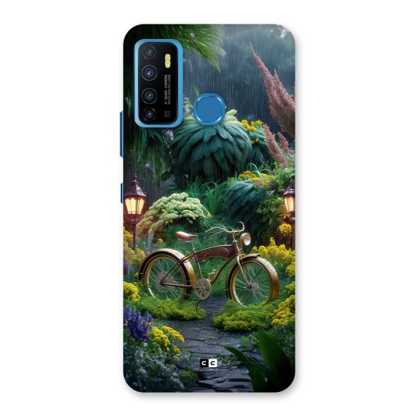 Vintage Cycle In Garden Back Case for Infinix Hot 9