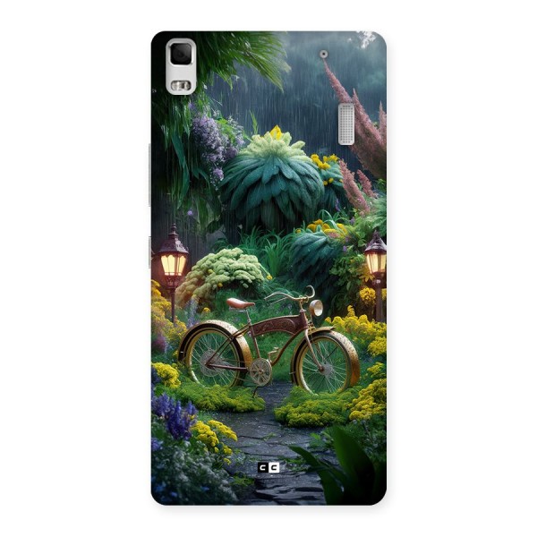 Vintage Cycle In Garden Back Case for Lenovo K3 Note