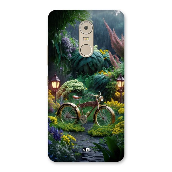Vintage Cycle In Garden Back Case for Lenovo K6 Note