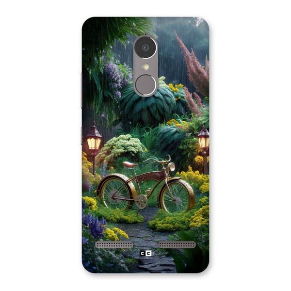 Vintage Cycle In Garden Back Case for Lenovo K6 Power