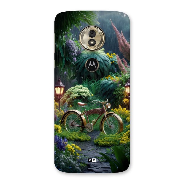 Vintage Cycle In Garden Back Case for Moto G6 Play