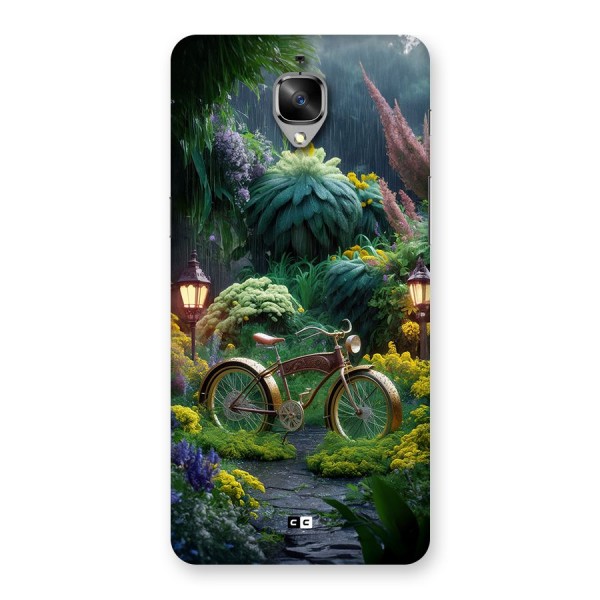Vintage Cycle In Garden Back Case for OnePlus 3