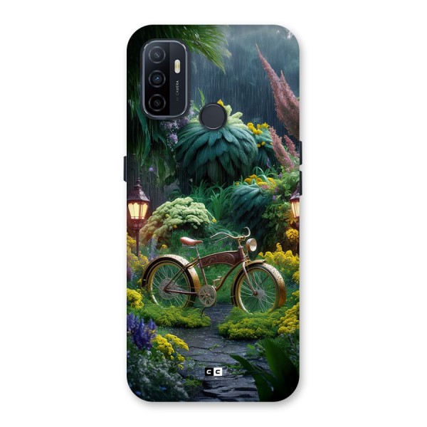 Vintage Cycle In Garden Back Case for Oppo A33 (2020)