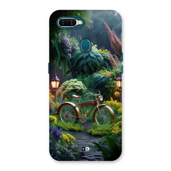 Vintage Cycle In Garden Back Case for Oppo A7