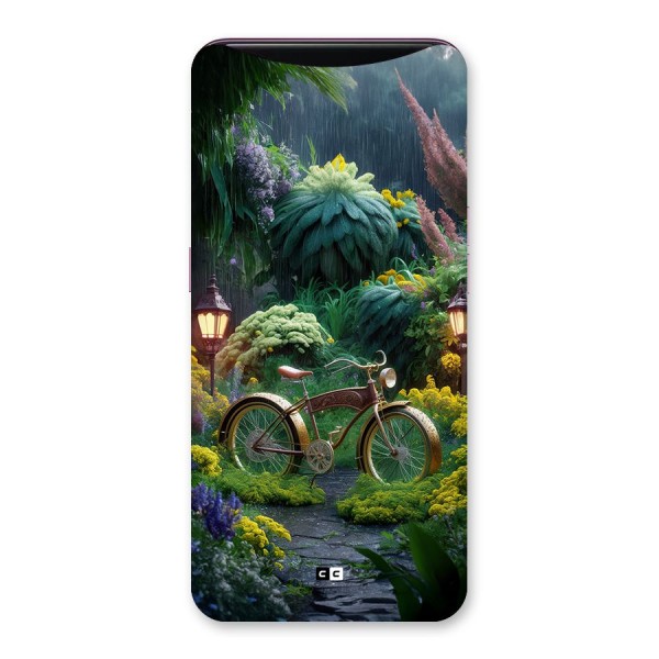 Vintage Cycle In Garden Back Case for Oppo Find X