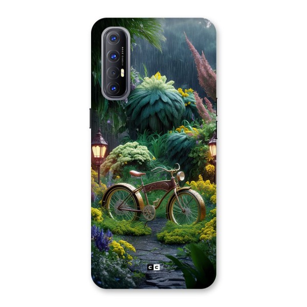 Vintage Cycle In Garden Back Case for Oppo Reno3 Pro