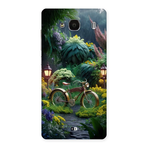 Vintage Cycle In Garden Back Case for Redmi 2s