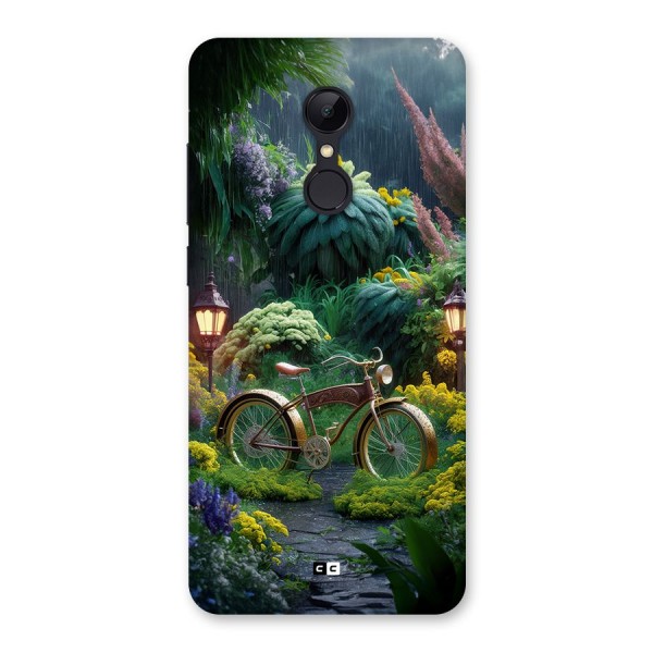 Vintage Cycle In Garden Back Case for Redmi 5
