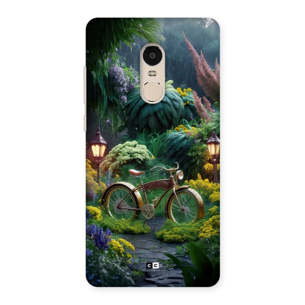 Vintage Cycle In Garden Back Case for Redmi Note 4
