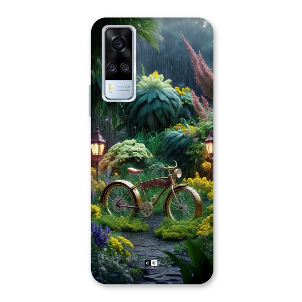 Vintage Cycle In Garden Back Case for Vivo Y51A