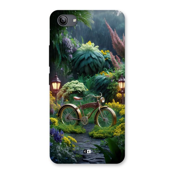 Vintage Cycle In Garden Back Case for Vivo Y81i