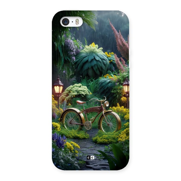 Vintage Cycle In Garden Back Case for iPhone SE 2016