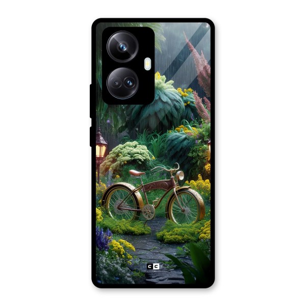 Vintage Cycle In Garden Glass Back Case for Realme 10 Pro Plus