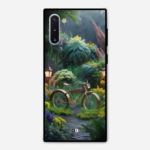 Vintage Cycle In Garden Metal Back Case for Galaxy Note 10