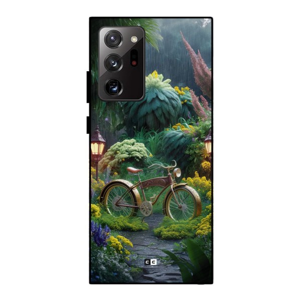Vintage Cycle In Garden Metal Back Case for Galaxy Note 20 Ultra