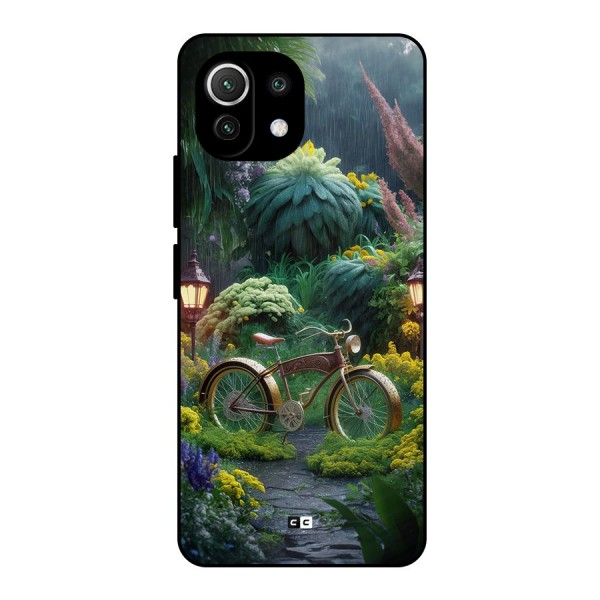 Vintage Cycle In Garden Metal Back Case for Mi 11 Lite